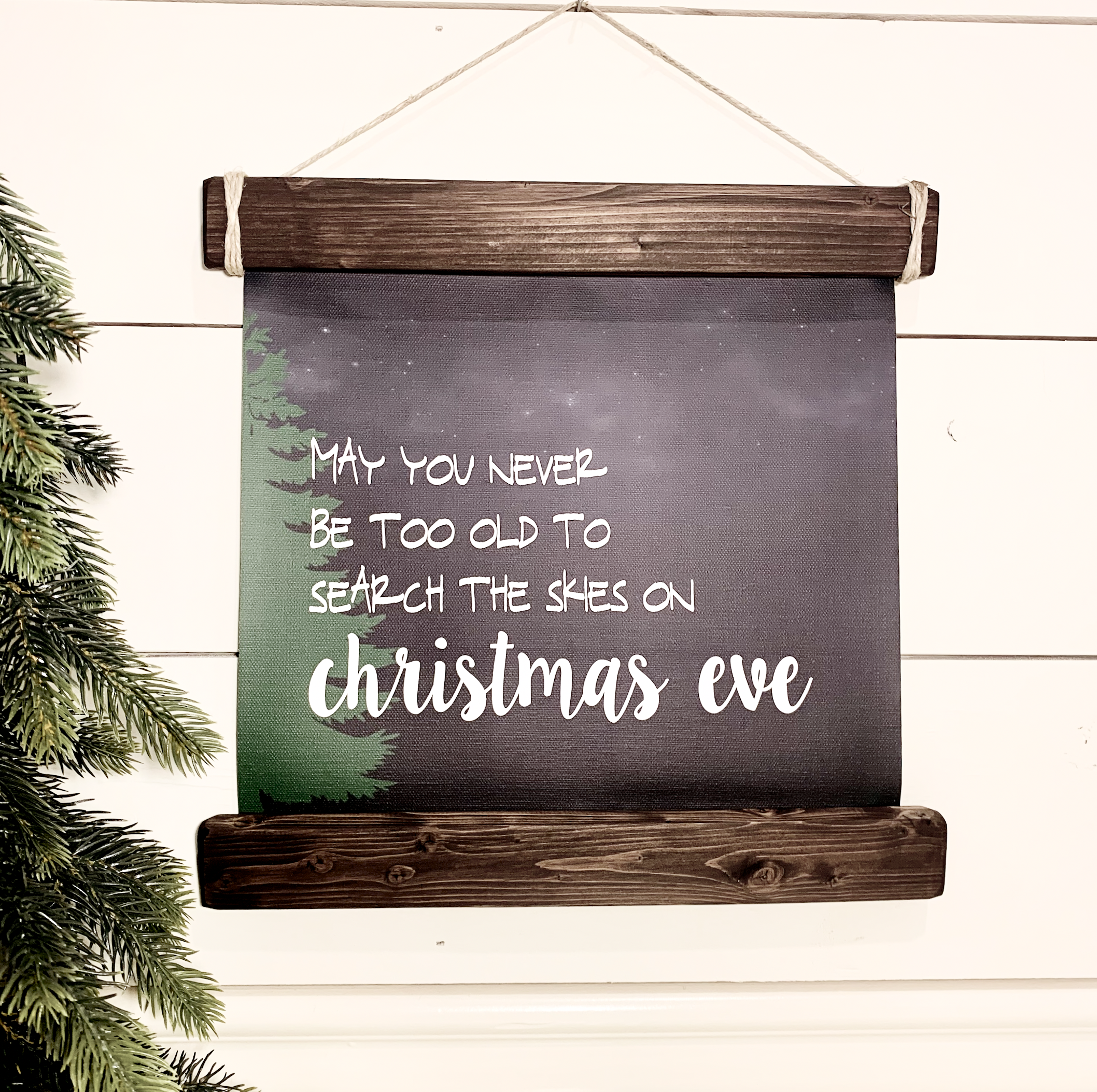 Search the Skies on Christmas Eve, Christmas Wall Decor, Christmas